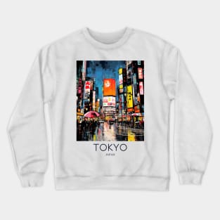 A Pop Art Travel Print of Tokyo Japan Crewneck Sweatshirt